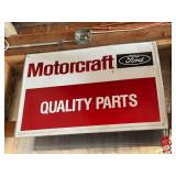 Motorcraft Ford "Quality Parts" Single Sided Sign