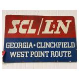 SCL / L&N Rail Road Single Sided Sign