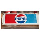 Pepsi Single Sided Flanged Sign