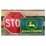 John Deere & Stop Sign