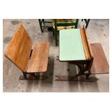 Vintage School Desk & Chairs
