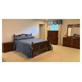 Sumter Oak Queen Bedroom Set, 5 Pieces