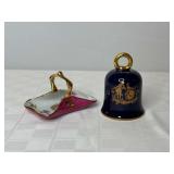 Limoges France Porcelain Bell and Handled Dish