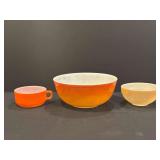 12- Piece Fire-King and Pyrex Mixing Bowl and Cup Set