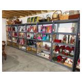 Six Metal Shelving Units, No Contents