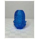 Fenton Cobalt Blue Hobnail Glass Fairy Lamp