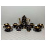 MK Bavaria Cobalt Blue and Gold Tea Set