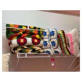 Hand-Crocheted Afghans & Pillows