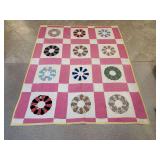 Dresden Plate Vintage Quilt