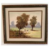 Landscape Oil Painting Signed Pecamp