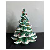 Ceramic Christmas Tree with Plastic Lights