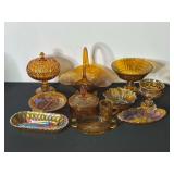 Amber & Carnival Glassware