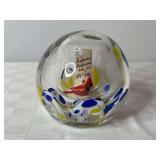 Zimmerman Art Glass Indiana Bicentennial Paperweight