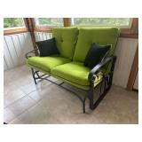 Metal Patio Glider Loveseat