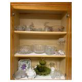 Glassware, Porcelain Teapot and Plates
