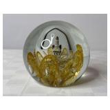 Zimmerman Art Glass Corydon Indiana Capital Paperweight
