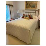 Full Size Metal Bed with Mattress Set