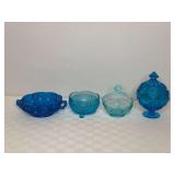 Blue Depression Glass Collection
