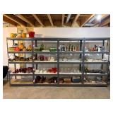 (4) Metal Shelving Units, 36x18x72 In