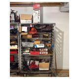 Rolling Shelf and Contents