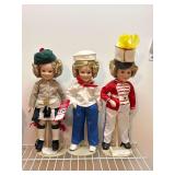 Three Shirley Temple Dolls