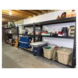 Three Large Metal Storage Shelving Units