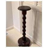 Turned Wood Plant Stand or Pedestal Stand