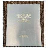Franklin Mint "The Fifty-State Bicentennial Sterling Silver Medal Collection" Album