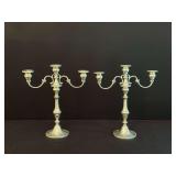 Gorham Sterling Silver Three-Light Candelabra