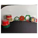 Christmas Tins and Stained Glass Décor