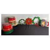 Christmas Tins and Stained Glass Décor