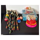 Roller Derby Skates and Vintage Games Set