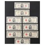 US $5 "Red Seal" Notes
