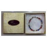 Ronaldo Collection Sterling Silver Beaded Bracelet