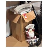 Two Santa Claus Holiday Figurines
