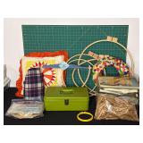 Sewing and Quilting Craft Lot With Supplies