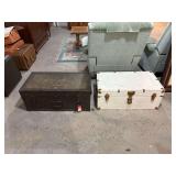 Metal and Wood Storage Trunks