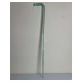 Hand-Blown Twisted Clear Art Glass Cane