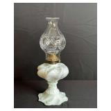 Milk Glass Oil Lamp