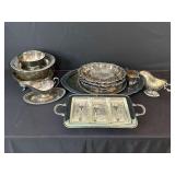 Silver-plated Serving Dishes and Trays
