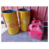 Shell Barrels & Fuel Cans
