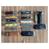 11 Pocket Knives With Cases