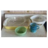 Fire-King and Glasbake Bakeware Set