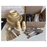 Pfaltzgraff Dinnerware Set and Flatware
