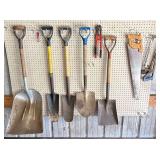 Shovels & Wall Mounted Items
