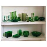 Green Glassware Collection