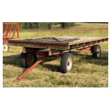 Case Running Gear with Flatbed Wagon