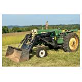 1965 Oliver 1650 Tractor with Great Bend 800 Loader