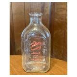Salem Creamery Glass Milk Bottle