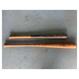 Two Wooden Baseball Bats